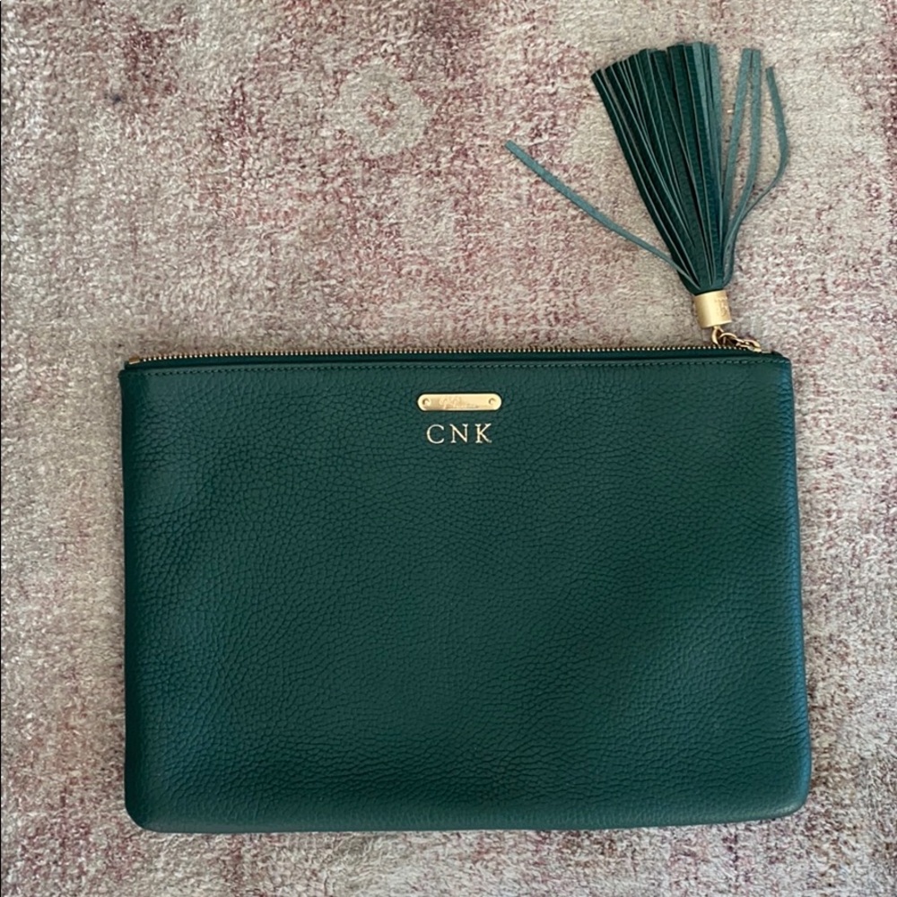 Monogrammed CNK Gigi New York clutch